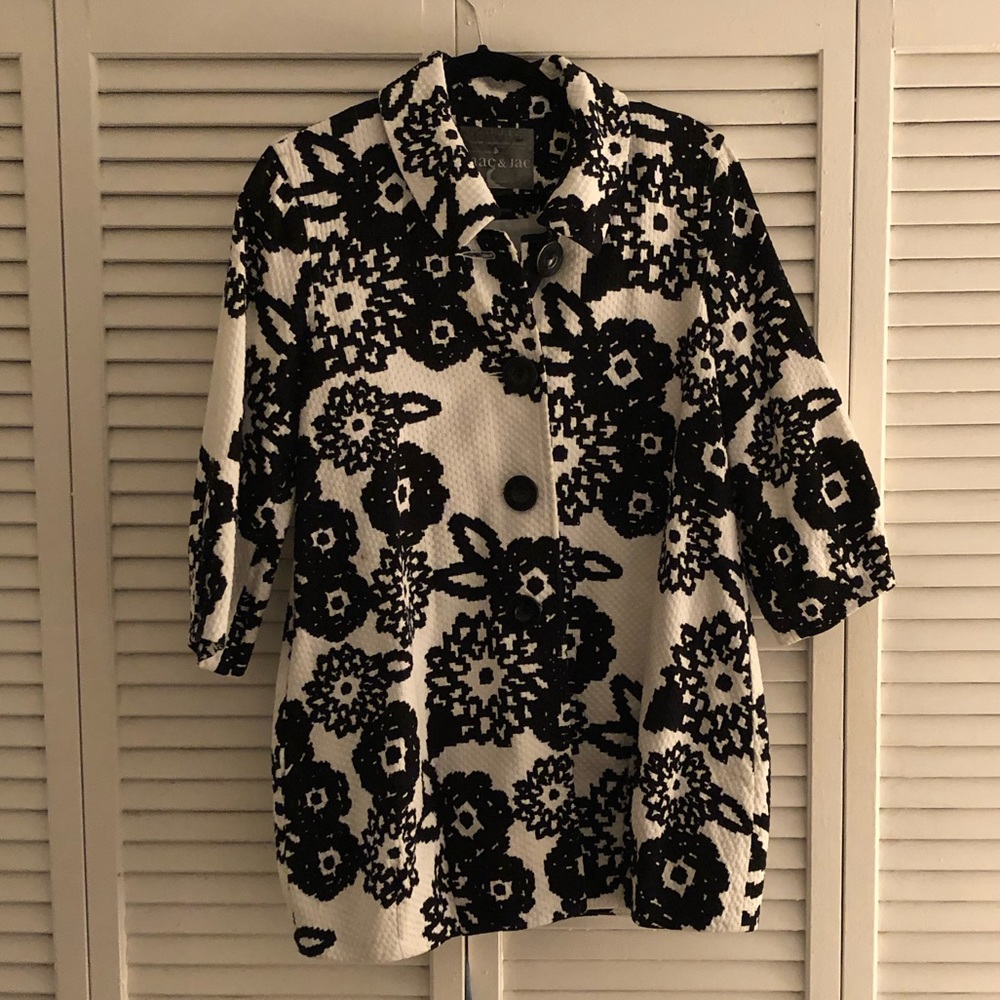 B & W Dress Coat